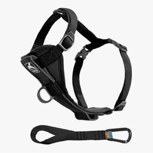 NWT/NIB Kurgo Black Tru-Fit Quick Release & Seatbelt Tether Smart Dog Harness